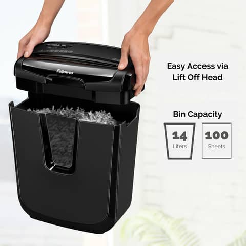 Distruggidocumenti uso personale LX25 - P-4 - 11,5 L - taglio a frammenti 4x37 mm Fellowes Powershred® nero - 4170501